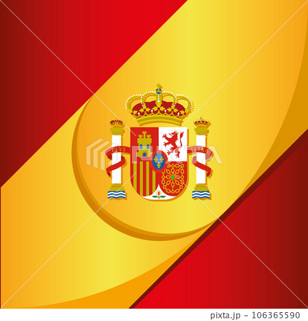 Spain background with its flag and shield Vector Spain background with its flag and shield Vector 106365590
