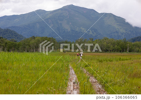 尾瀬ヶ原　見晴地区と燧ヶ岳 106366065