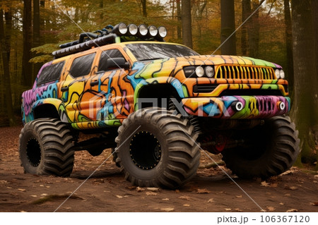 ワイルドな車,Generative AI AI画像 ワイルドな車,Generative AI AI画像 106367120