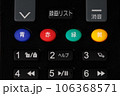 リモコンのカラーボタン 106368571