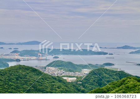 稲佐山展望台からの眺望・南側（長崎県・長崎市） 106368723