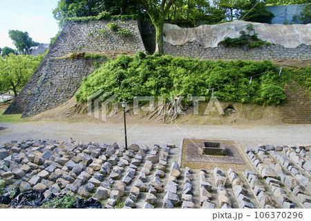 熊本城の復興・石垣(熊本県・熊本市) 熊本城の復興・石垣(熊本県・熊本市) 106370296