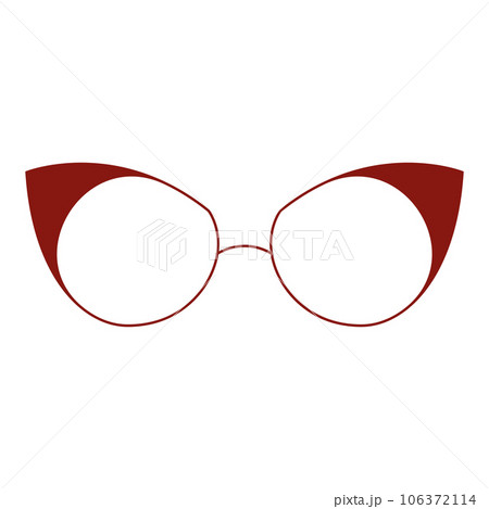 Isolated colored fashion eyeglasses icon Vector Isolated colored fashion eyeglasses icon Vector 106372114