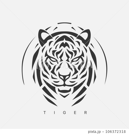 Modern abstract vector tiger logo template Modern abstract vector tiger logo template 106372318