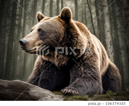 Brown bear close-up. Brown bear close-up. 106374385
