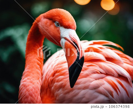 Flamingo close-up.のイラスト素材 [106374398] - PIXTA