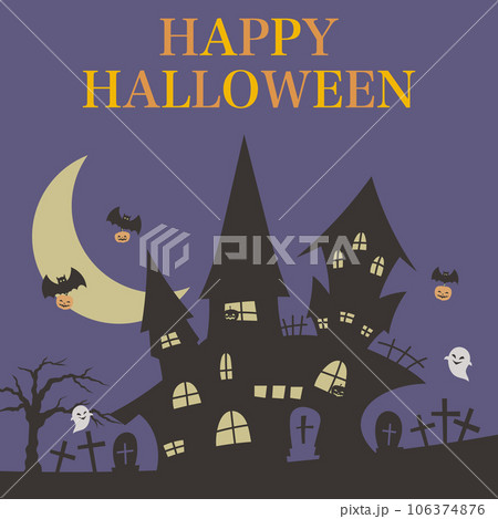 ハロウィンの背景素材 106374876