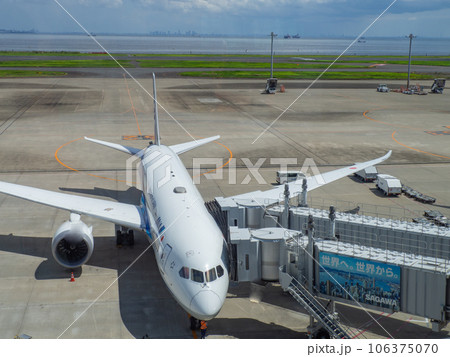 空港の飛行機② 空港の飛行機② 106375070