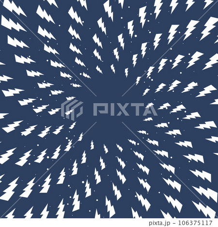Twisted thunder lighting bolts frame, magnetic swirl with electric bolts, vector Twisted thunder lighting bolts frame, magnetic swirl with electric bolts, vector 106375117