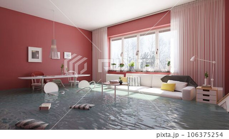 Flooding living interior 106375254