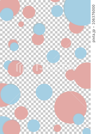 Shower dot crayon illustration [red/light blue] 106376000