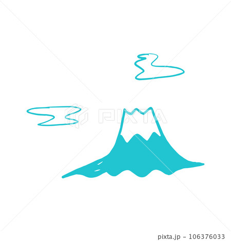 富士山 イラスト 手書き 富士山 イラスト 手書き 106376033