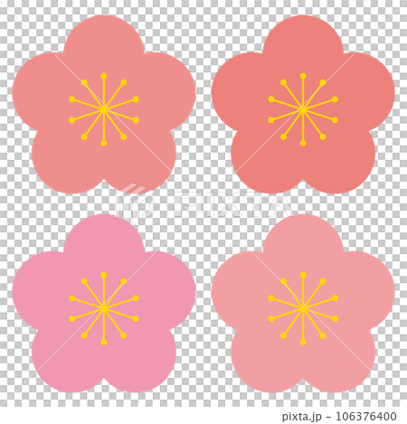 梅の花のイラスト 梅の花のイラスト 106376400