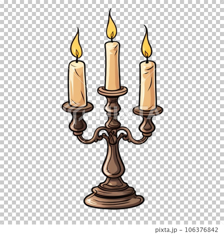 candle on white background 106376842