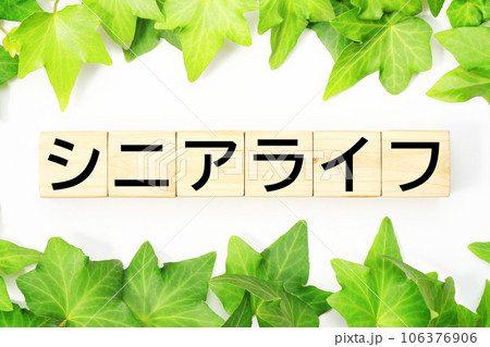 シニアライフ 福祉・介護関連のキーワード素材 シニアライフ 福祉・介護関連のキーワード素材 106376906