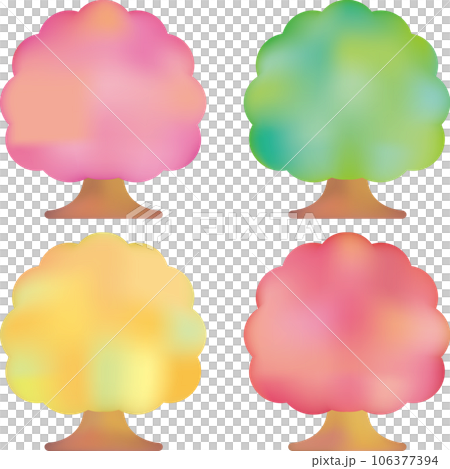 水彩風四季の木 106377394