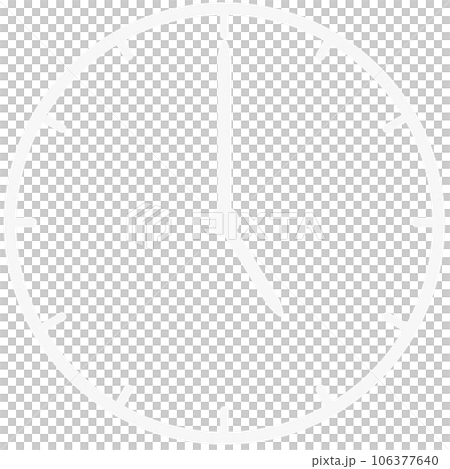 Clock icon that can be used on black background 106377640