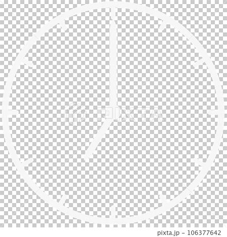 黒背景に使える時計のアイコン 106377642