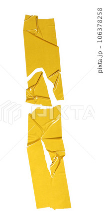 adhesive paper sticker isolated on white background adhesive paper sticker isolated on white background 106378258