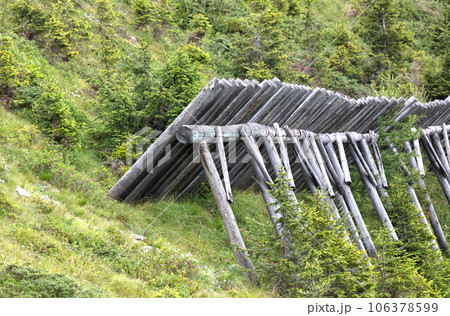 Avalanche barriers old style in Italy Avalanche barriers old style in Italy 106378599