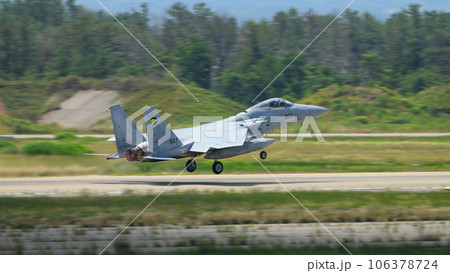 航空自衛隊第306飛行隊F-15Jイーグル離陸 106378724