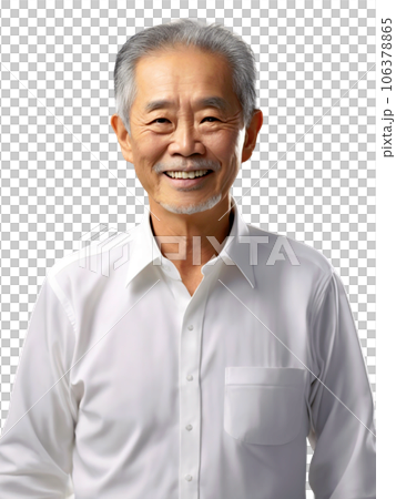 開朗的老人肖像 AI 圖像生成 106378865