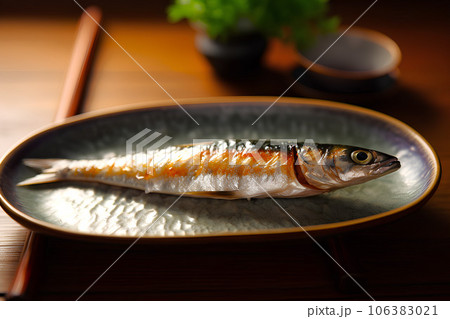 サンマの塩焼き AI生成 サンマの塩焼き AI生成 106383021