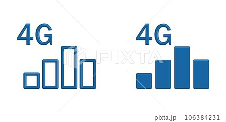 Illustration Vector graphic of signal bar icon Illustration Vector graphic of signal bar icon 106384231