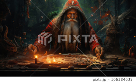 shaman communicates with spirits 106384635