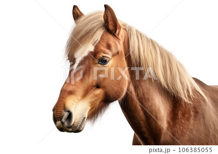 Pony photo realistic illustration - Generative AI. 106385055