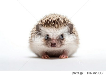 Hedgehog photo realistic illustration - Generative AI. 106385117