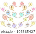 感情吹き出しカラーフレーム 手描き風 106385427