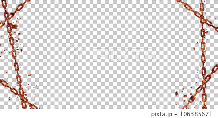 チェーンのアブストラクトなフレーム背景素材 106385671