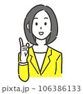 ひらめいた女性 106386133