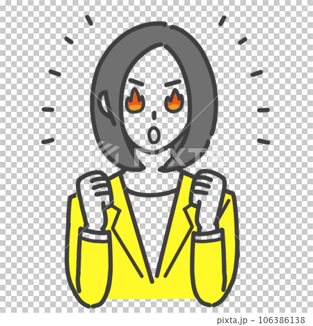 やる気になっている女性 やる気になっている女性 106386138