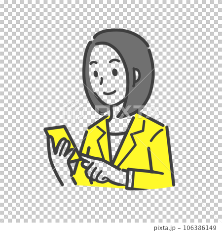 スマホを操作する女性 スマホを操作する女性 106386149