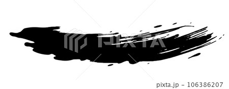 墨で描かれたブラシストローク 墨で描かれたブラシストローク 106386207