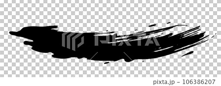 墨で描かれたブラシストローク 墨で描かれたブラシストローク 106386207
