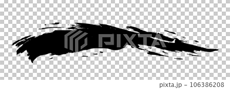 墨で描かれたブラシストローク 106386208