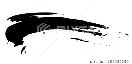 墨で描かれたブラシストローク 墨で描かれたブラシストローク 106386240