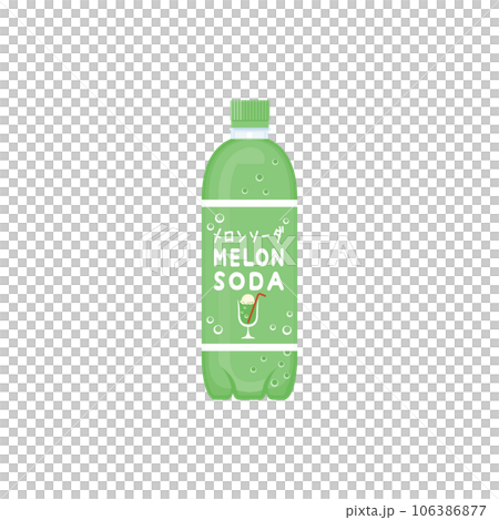 Melon soda plastic bottle 500ml 106386877