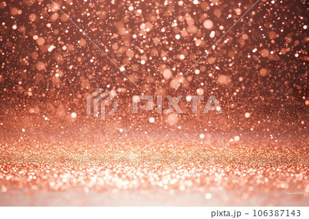 Radiant Rose Gold: Defocused Abstract Holiday Lights with Rose Gold Glitter. created with Generative AI Radiant Rose Gold: Defocused Abstract Holiday Lights with Rose Gold Glitter. created with Generative AI 106387143