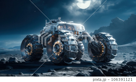 all-terrain vehicle - a robot with large wheels that will move on the surface of the planet.  106391121