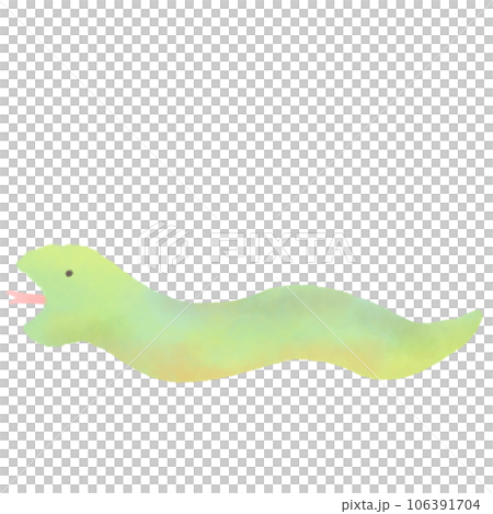 Cute snake illustration material 106391704