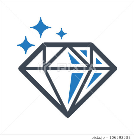 Diamond Icon, vector and glyph Diamond Icon, vector and glyph 106392382
