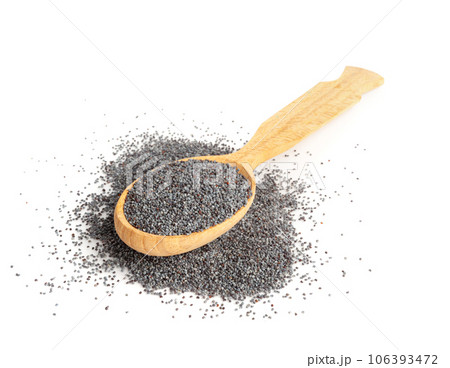 Poppy Seed, Blue Poppyseed Pile, Small Culinary Grains, Tiny Seeds, Oilseed Sprinkles 106393472
