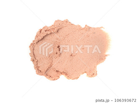 Meat Paste Isolated, Tuna Pate Smear, Chopped Liver Mousse, Fish Paste on White Meat Paste Isolated, Tuna Pate Smear, Chopped Liver Mousse, Fish Paste on White 106393672