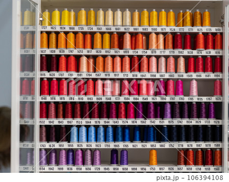 Multi-colored spools of thread Multi-colored spools of thread 106394108