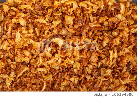 Roasted Onion, Dry Onion Pieces, Crispy Fried Onions Roasted Onion, Dry Onion Pieces, Crispy Fried Onions 106394986