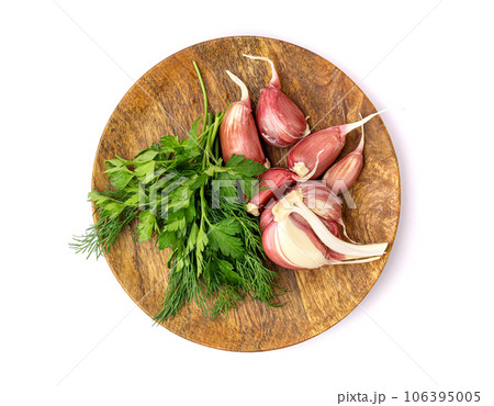 Garlic Cloves, Garlic Clove Group, Seasoning Bulb, Natural Spices Food Ingredient 106395005